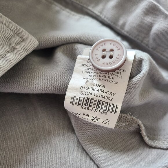 Five Four Log Angeles Jacket Womens M Gray Chore Barn Style Cottage Core Cabin - Picture 6 of 8